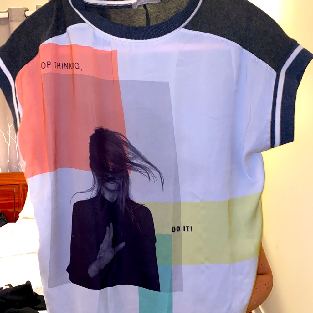 Zara colorful faced shirt